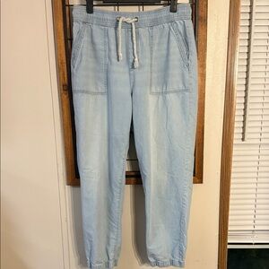 Regeneration Jasmine Light Blue Drawstring Joggers Size M